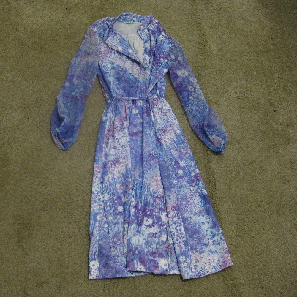 Vintage Color Splatter Dress